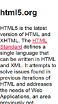 Mobile Screenshot of html5.org